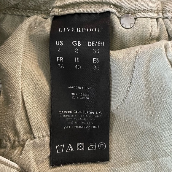 Liverpool Green Jeans - Picture 7 of 8